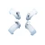 Import White Single Coaxial Cable Clips Stainless Steel Screws Electrical Wire Cable Clip 1/4 in (6 mm) Screw Clip and Fastener White from China