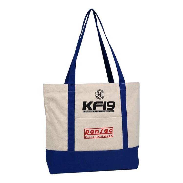 Wholesale Branded Black Canvas Tote Bag Cheap  Carry Cotton Bag With Logo