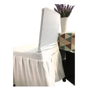 Wholesale Cheap Wedding Elastic White Wedding Chair Covers