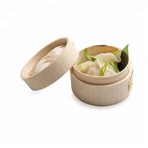 Wholesale Chinese Basket Rice Mini Bamboo Steamer Favor