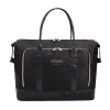 Wholesale custom black luxury PU leather outdoor logo duffel bag leather travel luggage travel bags 2020