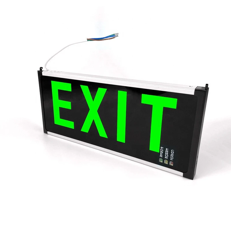 Wholesale Custom Running Man Wall Mount Hanging Fire Acrylic Emergency Light Sign Exit Board led emergency light