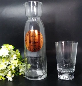 wholesale cuustom Handcrafted clear glass coffee water wine carafe