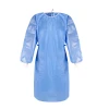 Wholesale Disposable Long Sleeve Apron Waterproof Fluid Full Back Coverall Isolation Gown