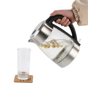 wholesale fully automatic thickened glass multi-function multi purpose cooking tea kettle home use electric health pot 1.8L