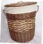 Import Wholesale handmade large tall cloth liner round willow baby toy dirty laundry hamper storage linen wicker basket with lid from China