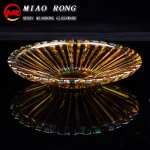 Wholesale high quality home decoration glass fruit plate
