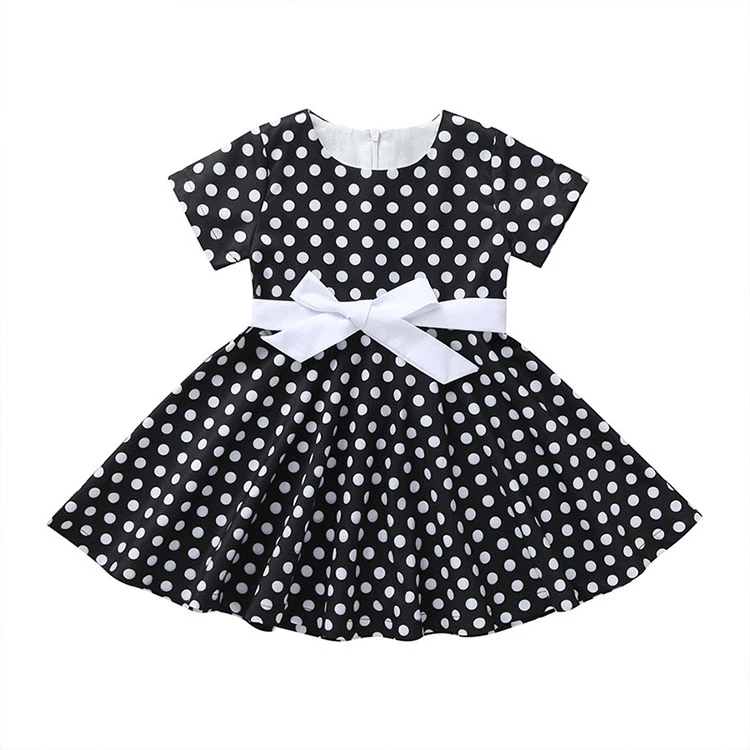 Wholesale High Quality Summer Baby Girls Dresses Clothing Short Sleeve Dress for Baby Girl