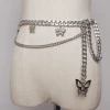 wholesale in stock Thick chain waist chain ladies matching dress sweater waist decoration wild butterfly pendant chain belt