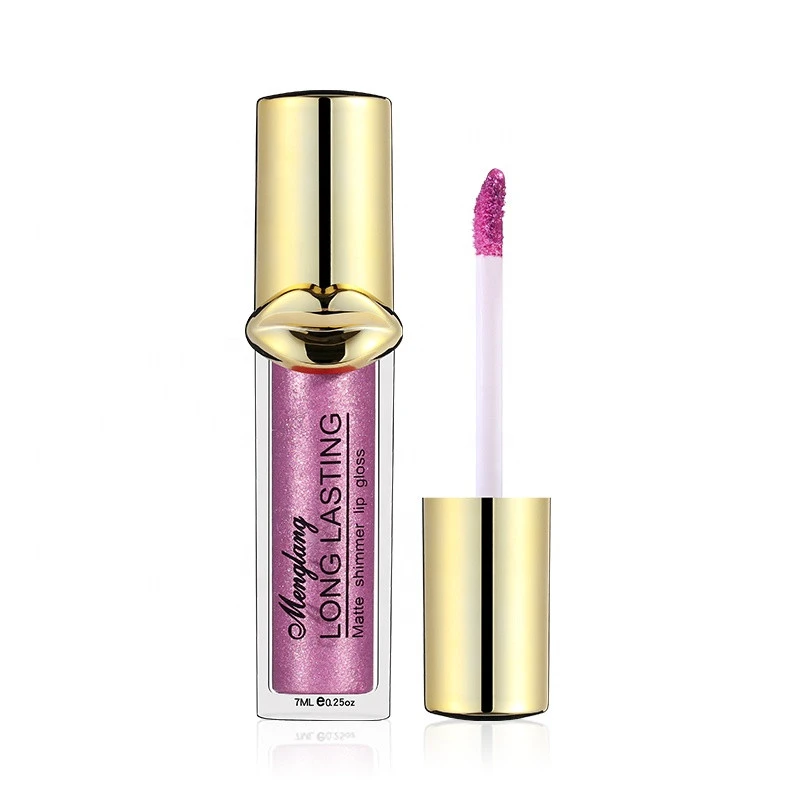 Wholesale make up magic shimmer lip gloss private label lipgloss with glitter lip gloss tube