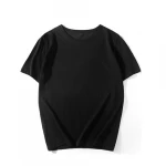 Wholesale Mens Blank 100% cotton T shirt Printing High Quality Custom Logo Printed Black T Shirts