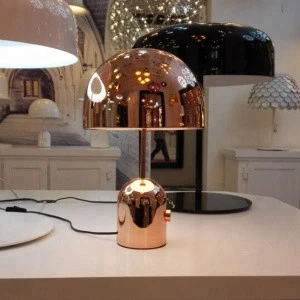 Wholesale mirrored iron shade custom table lamp modern design stock LED desk lamp for hotel ETL32018