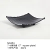 Wholesale MS353 Luxury Japan Style Classic Sustainable Flat Rectangle Plastic Dinnerware Set Polished Plate Dish for Back School