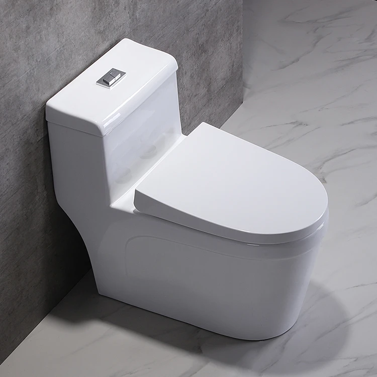 Wholesale new western hotel porcelain water closet sanitary ware equipment ceramic 1 one piece siphonic bathroom wc toilet