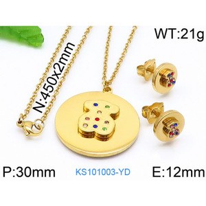 Wholesale personalized girl jewelry 316 stainless steel jewelry set