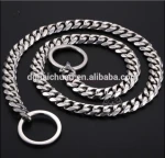Wholesale pet product big 20mm welded gold curb metal chain strong stainless steel dog Collar
