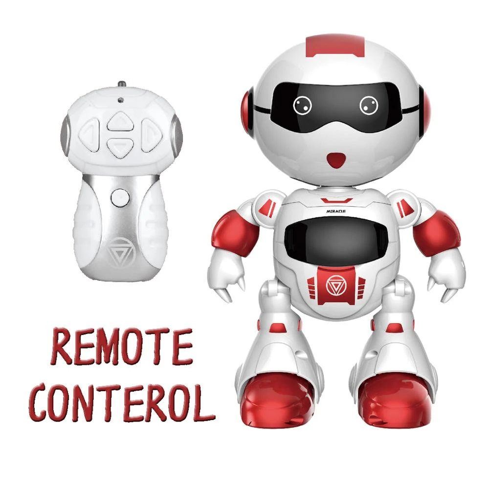 Wholesale plastic intelligent infrared remote-control robot toy with light walking dancing moving