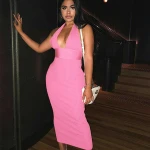 wholesale prom summer party wear  deep v neck backless long evening dresses for women