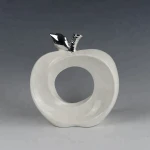 Wholesale promotional apple design ceramic home decoration pieces