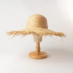 Wholesale Raffia Cooling Children Summer Sun Hat Girls Big Brim Beach Hat Floppy Parent-child UV Hats
