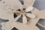 Wholesale reasonable price kids funny teddy wooden windmill with stick for paiting