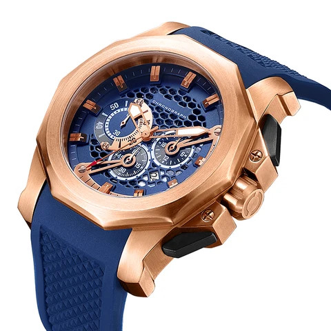 Wholesale Relojes Para Hombre Rose Gold Watch Chronograph High Quality Steel Watch Custom Private Label Watches