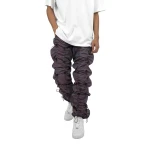 Wholesale Streetwear Custom Relaxed Fit Adjustable Inseam Length Toggles Pants Men Bungee Cord Pants