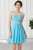 Import Wholesale Sweetheart Light Blue Beadings Chiffon Cap Sleeve Cocktail Dress CL7536-1 from China