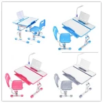 Wholesale Unique gift kids study table and chair set height adjustable kids table and chair student desk