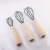 Import Wholesales new design egg tools 10" silicone egg whisk with wooden handle from China