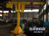 Widely use portable mobile jib crane price with hoist 360 degree