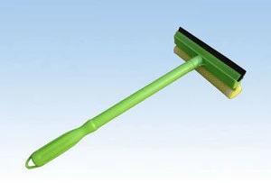 Window cleaner with squeegee, car squeegee