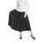 Import Women High Waist Long Pleated Black Skirt from China