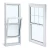 Import wood grain vinyl double hung windows aluminum windows for sale from China