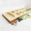Wooden kalaha game board wooden mancala board game family game