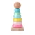 Wooden Macaron Stacking Rings Blocks Kid Educational Toy Educational Wooden Toys Baby