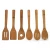 Import Wooden Spoon Set - 6 Piece Bamboo Spoons and Spatula Tool Wooden Cooking Utensils Set from China