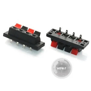 WP4-7 thick type push speaker terminal connector 4p push speaker terminal