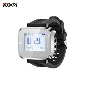 Ycall  Brand CE Approved 433.92MHZ Wrist Watch For Restaurant Waiter Call System Wrist Watch Pager