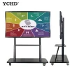 YCHD 65inch  portable wireless lcd industrial  touch screen monitor laptops