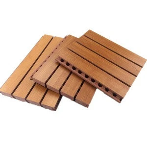 Yelintong customized grooved acoustic wooden absorbing panels for hot sales