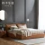 Import You living bedroom furniture luxury nordic modern genuine leather storage beds set price from China