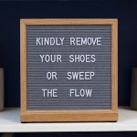 YR 12x12 Inch Pink Frame Felt Letter Board Message sign blackboard