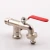 Import Zhejiang Kaibili Double Handle Brass Faucet Water Flow Control Bib cock Wash Machine Tap With Two Outlet from China