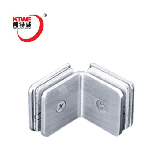 zinc alloy glass corner connector clamp bracket clip