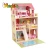 Import New released kids led lighting wooden doll house with garden W06A333E from China