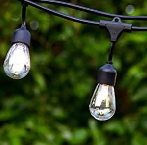 Commercial grade 15 LED bulb outdoor string lights, heavy duty, durable, perfect illumination