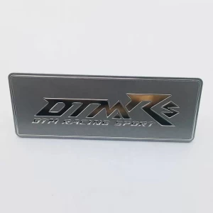 Custom 3D Design Chrome Silver Metal Car Logo Badges Emblems