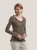 Import Cashmere Bistre Ribs Neck Sweater from China