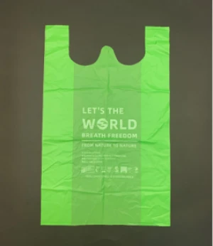 PLA T-Shirt Bag-Biodegradable & compostable